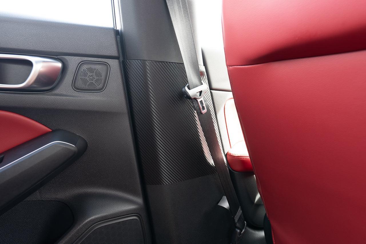 3D Carbon Fiber Seatbelt Trim Protector - 2023+ Integra / 2022+ Civic