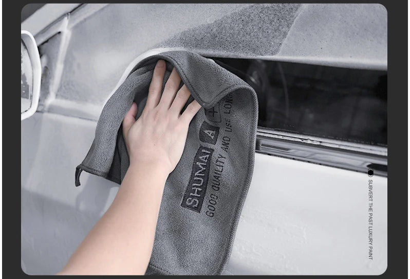 High-End Microfiber Auto Wash Towel Car Cleaning Drying Cloth Hemming Car Care Cloth Detailing Car Wash Towel