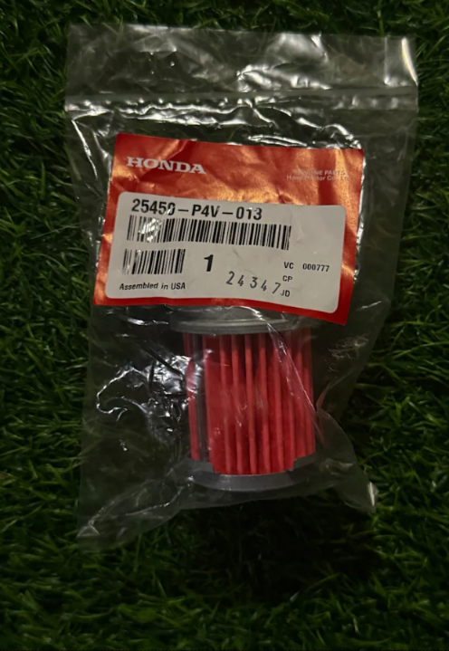 Honda OEM Engine Oil Filter installed genuine replacement part