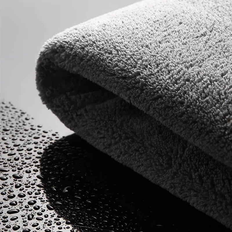 High-End Microfiber Auto Wash Towel Car Cleaning Drying Cloth Hemming Car Care Cloth Detailing Car Wash Towel
