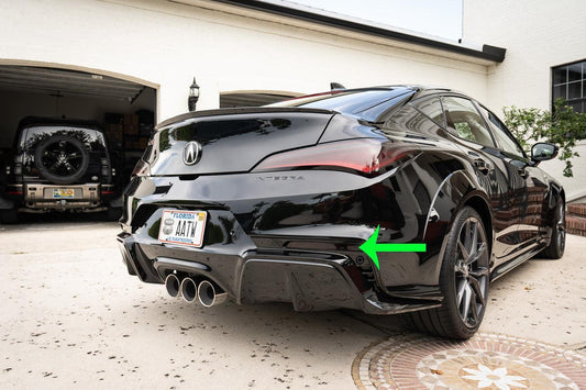 Rear Sidemarker Black Out Overlays - 2023+ Integra