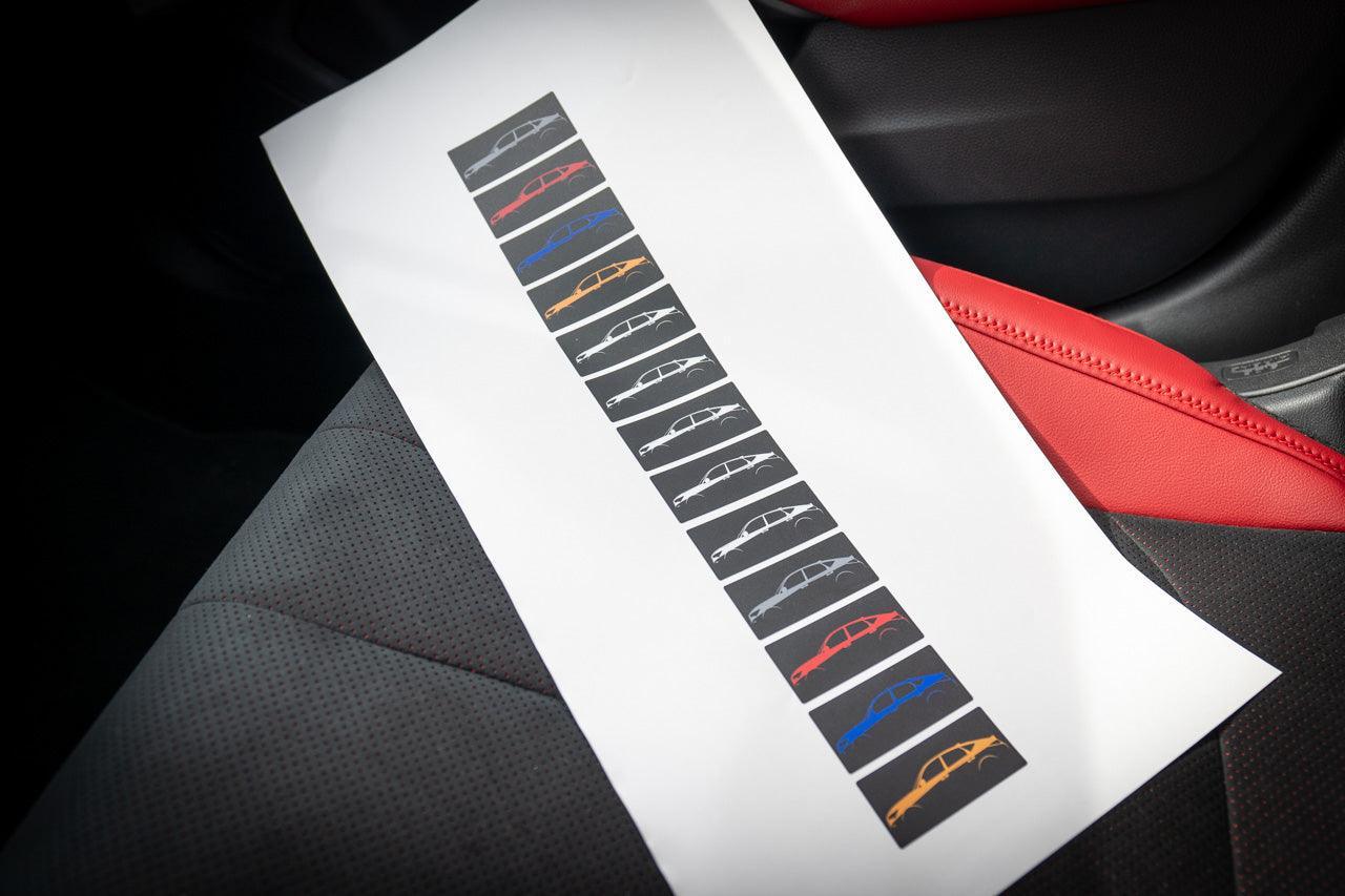 Wireless Charger Warning Label Overlay - 2023+ Integra